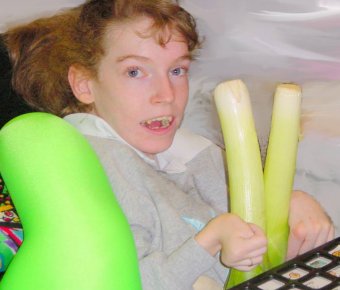 A pupil counting leeks