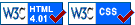 Valid HTML and CSS